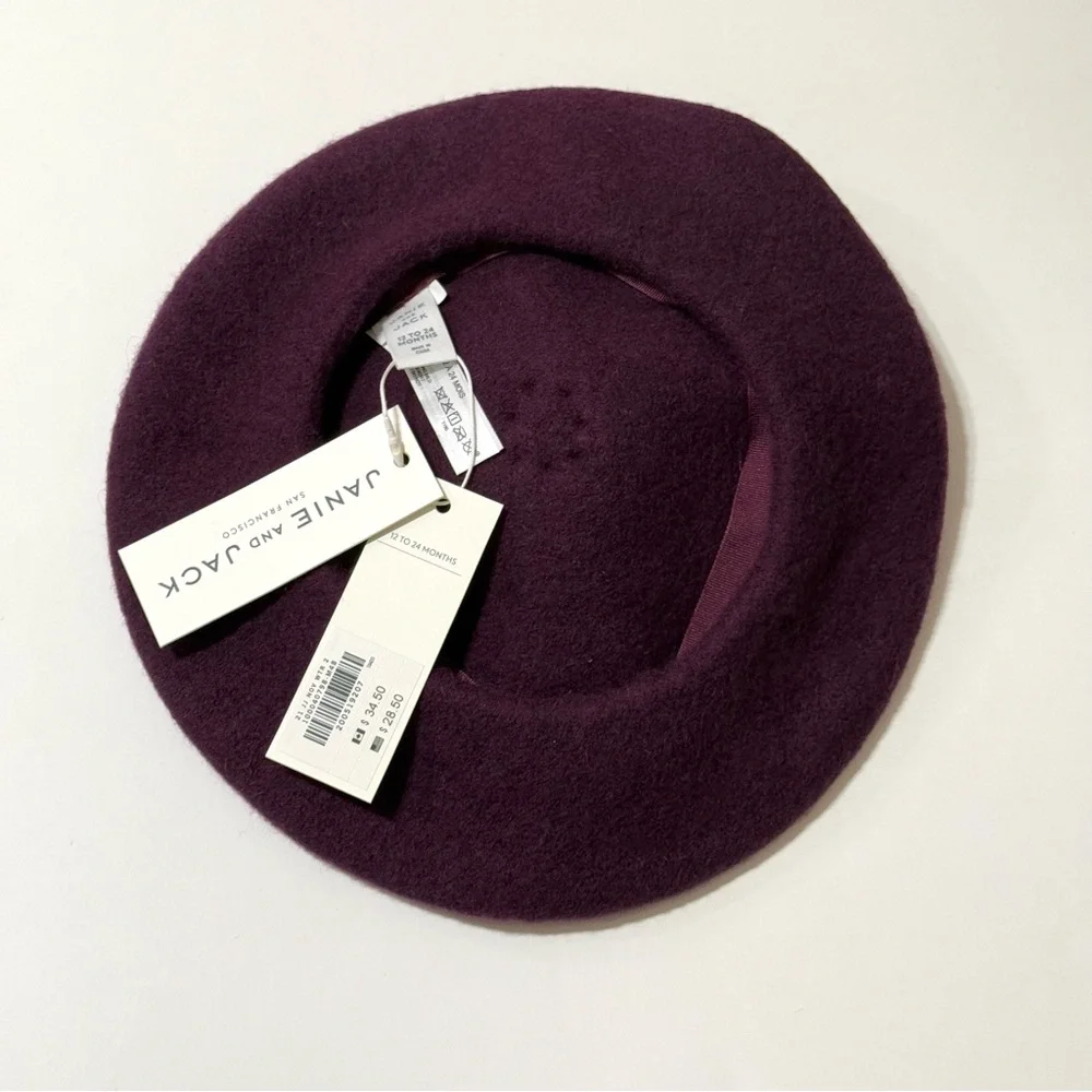 NWT Janie&Jack Pom Beret (12-24 months)